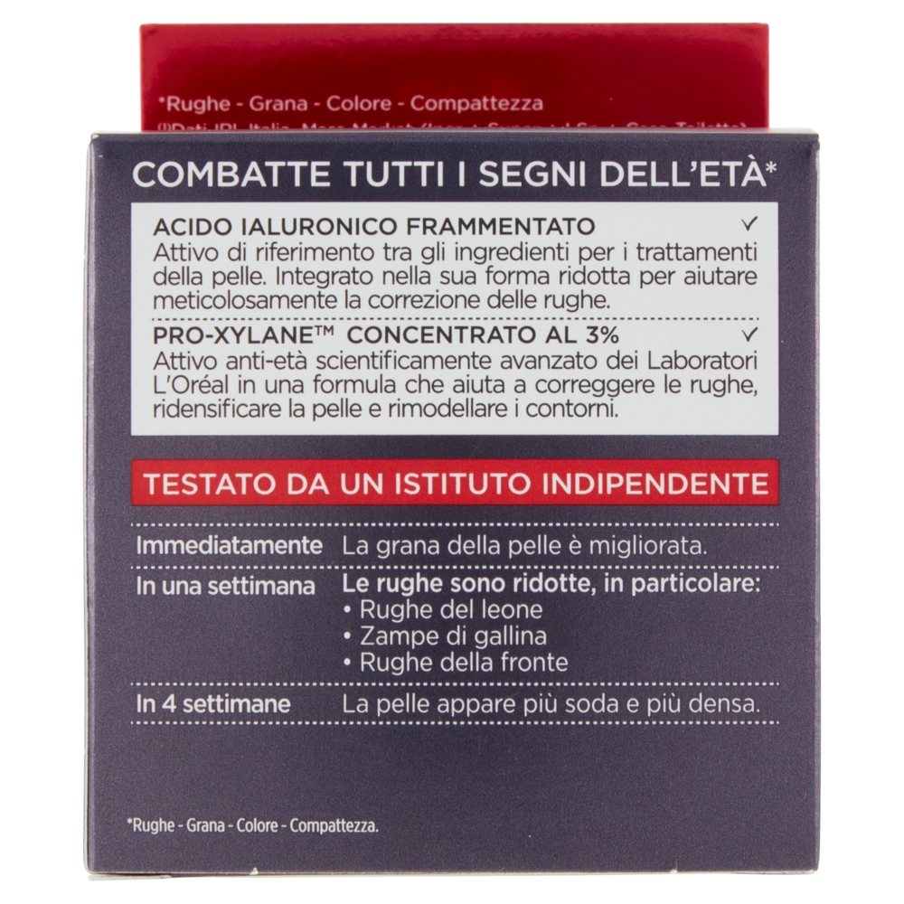L'Oréal Paris Crema Viso Giorno Antietà Revitalift Laser X3, con Acido Ialuronico e ProXylane, 50 ml